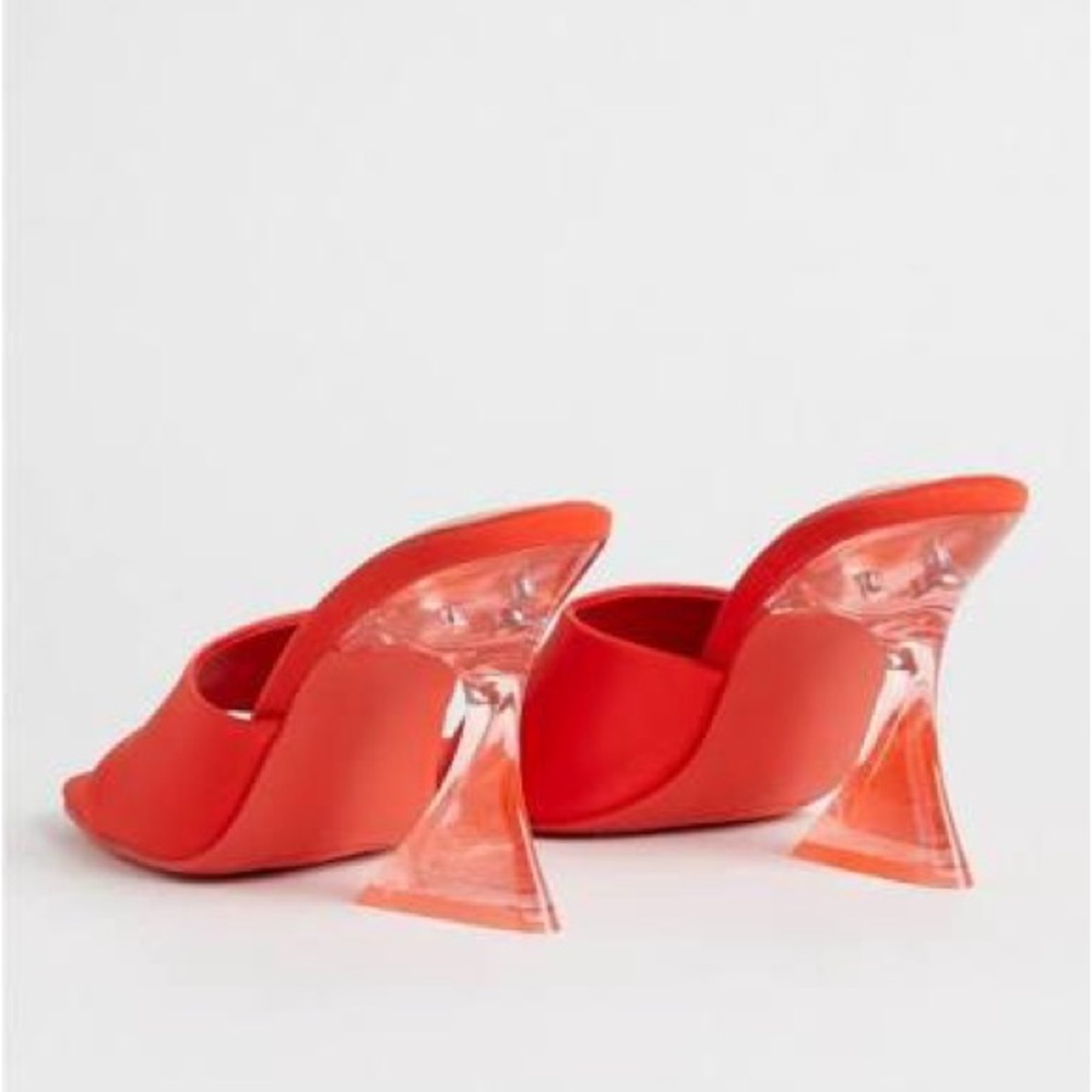 TORRID Lucite Flare Heel Sandal - Picture 2 of 11